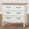 Baxton Studio Amalie White and Oak Finished 4-Drawer Accent Dresser 160-10240 - alternate 7